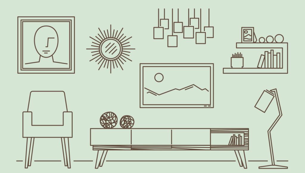 A Design of Living Room Decoration