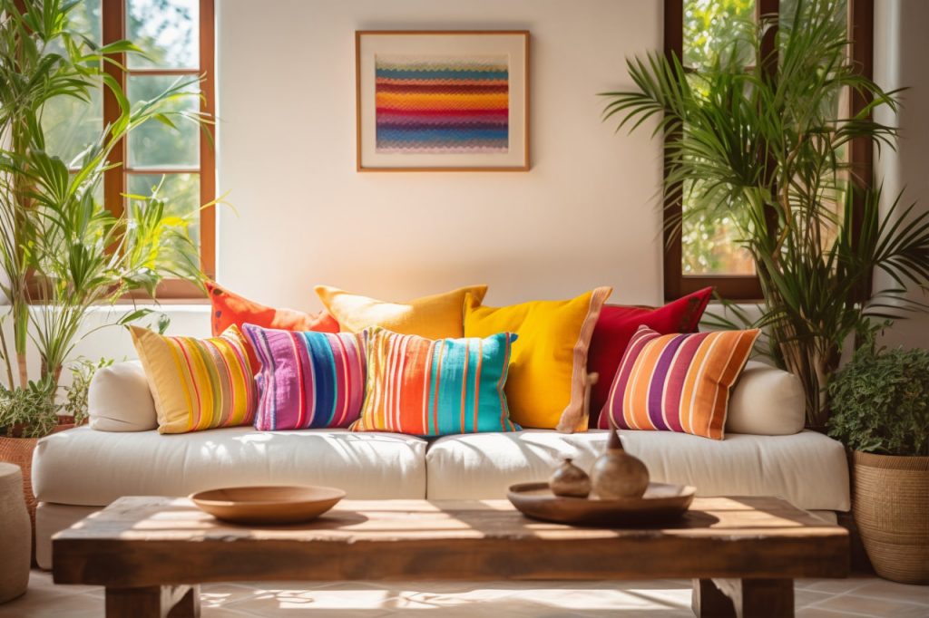 Interior decoration inspired by mexican folklore